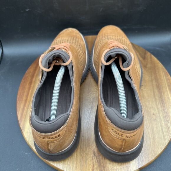 Cole Haan 2.Zerogrand Men\'s Size 10.5 Brown Leather C25351 Laser Wingtip Oxford